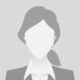 Person gray photo placeholder woman in costume on gray background